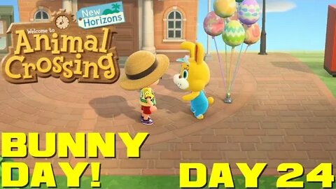 Animal Crossing: New Horizons Day 24 - Bunny Day! - Nintendo Switch Gameplay 😎Benjamillion