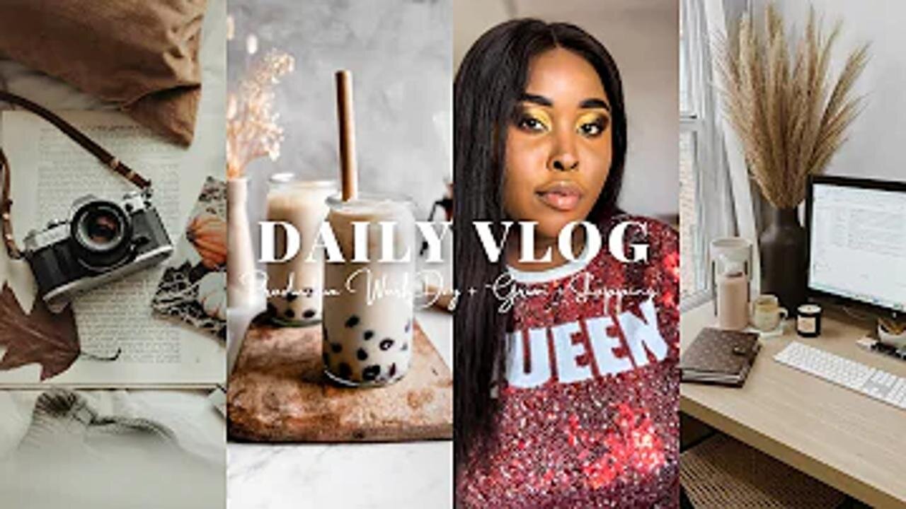 DAILY VLOG! GRWM + PRODUCTIVE WORK DAY + SHOPPING & MORE |itseckranamulife