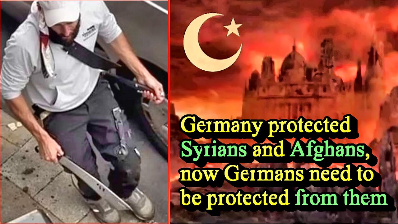 Angela Merkel's Muslim Broom Chases People in Germany With a Machete and Sets Houses on Fire