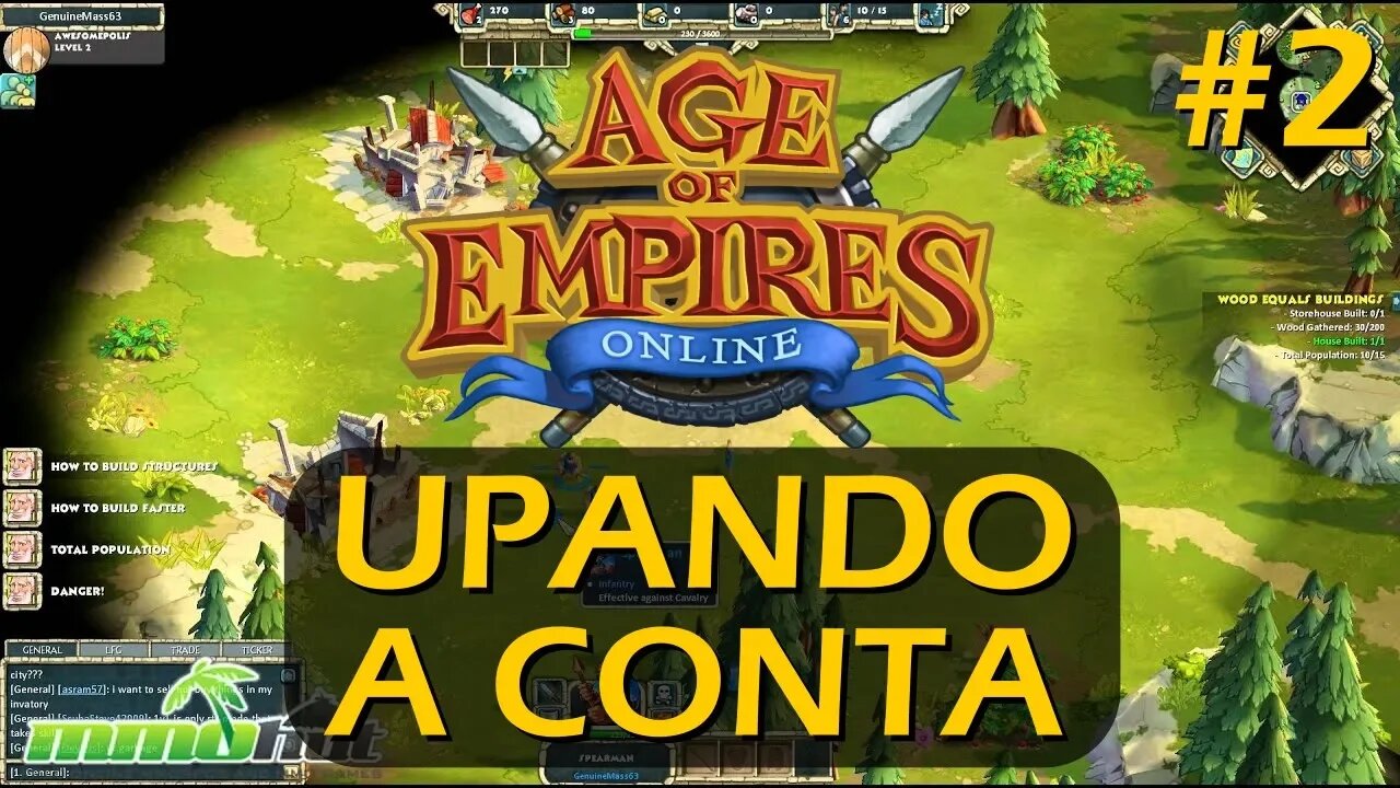 age of empires online gameplay upando a conta parte 2