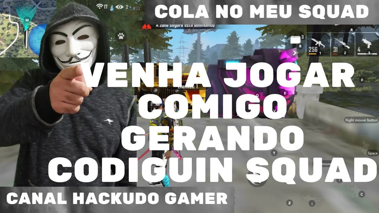 MOD MENU FF - HACKUDO GAMER - LIVE DE HACK - FFF AO VIVO - HACK