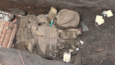 Destroyed Fortified Area Of ​​The Armed Forces Of Ukraine And National Battalions