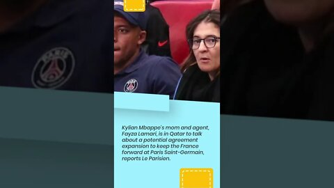 Kylian Mbappe's mom is in Qatar to talk about a potential agreement expansion #shorts