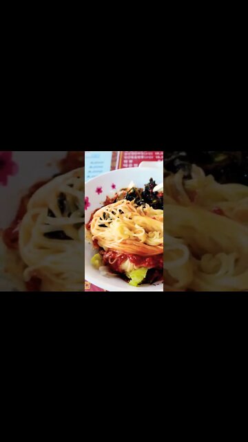 #shorts #hungry #cooking #food Korean Bu-san city style Spicy cold wheat noodle!