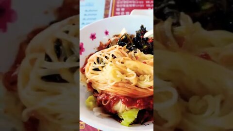 #shorts #hungry #cooking #food Korean Bu-san city style Spicy cold wheat noodle!