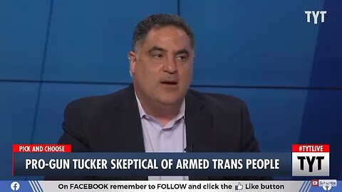 Cenk Uygur believes that mental gender dysphoric people should buy guns…￼uhh No!