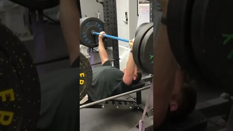 Looking to make bench more challenging? Add 2x 40lbs bands and get surgery on one leg.