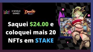 Dream Card - Game Free Play To Earn da XWG Games, será que meu stake está valendo a pena?