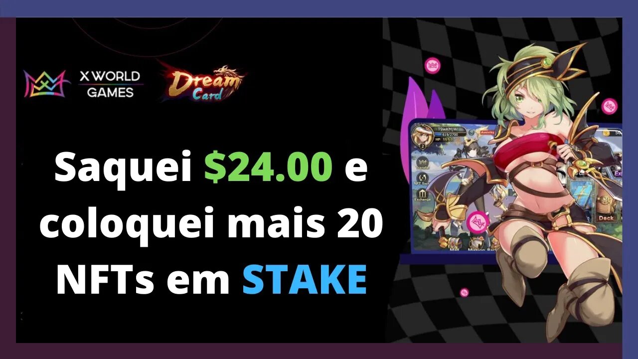 Dream Card - Game Free Play To Earn da XWG Games, será que meu stake está valendo a pena?