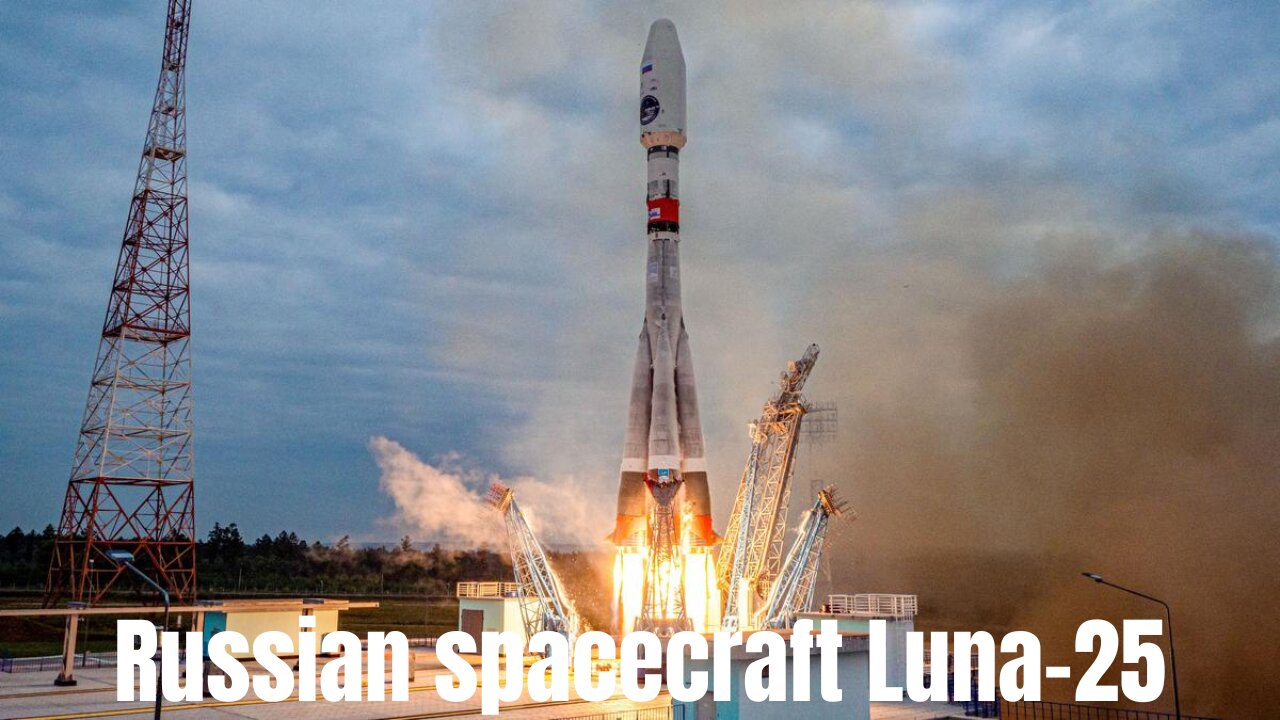 The Luna-25 spacecraft of Russia crashes on the moon.