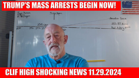 CLIF HIGH SHOCKING NEWS 11.29.2024 - TRUMP'S MASS ARRESTS BEGIN NOW!