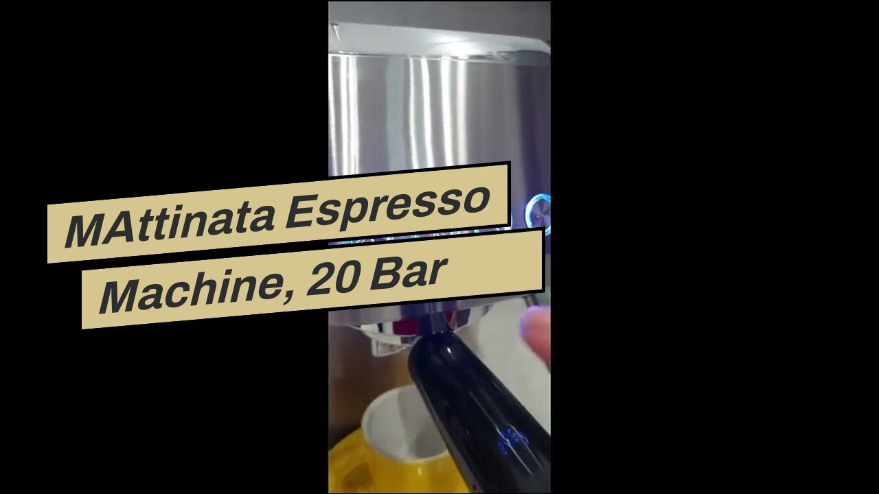 MAttinata Espresso Machine, 20 Bar Professional Espresso Maker Stainless Steel with Milk Frothe...