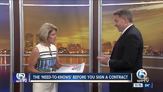 What do I need to know about signing contracts?