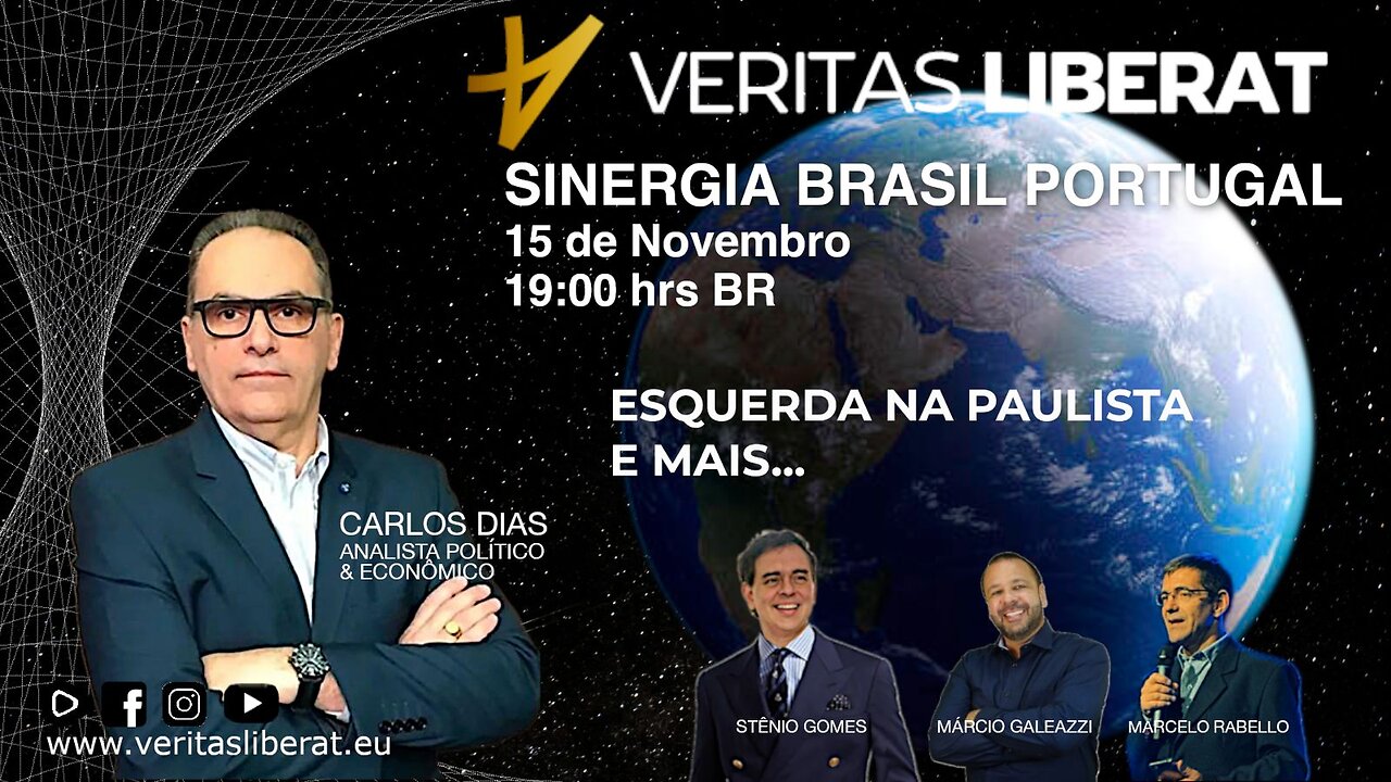 SINERGIA BRASIL PORTUGAL - 15/11/2024 - ESQUERDA NA PAULISTA E MAIS...