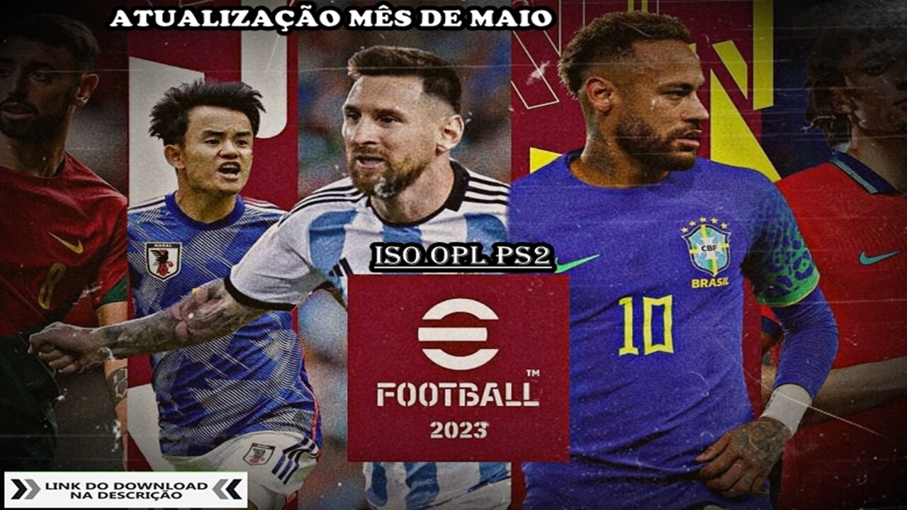 PES 2023 ATUALIZAÇÃO MÊS DE MAIO ISO OPL PS2