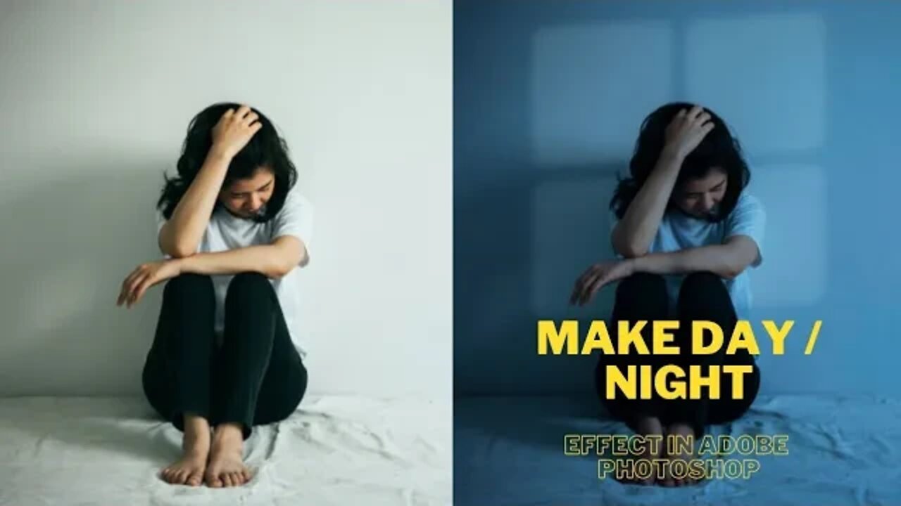 Make Day / Night Effect in Adobe Photoshop #adobe_photoshop | Designing Guru