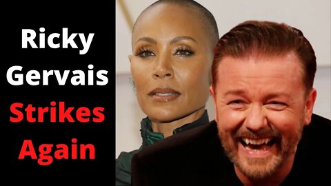 Hilarious! Ricky Gervais MOCKS People Who Claim Jada Pinkett Smith's Alopecia Is A Disability