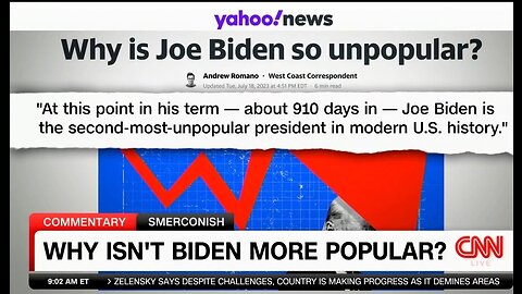 CNN Forced To Admit: Biden Is The 2nd Most Unpopular President