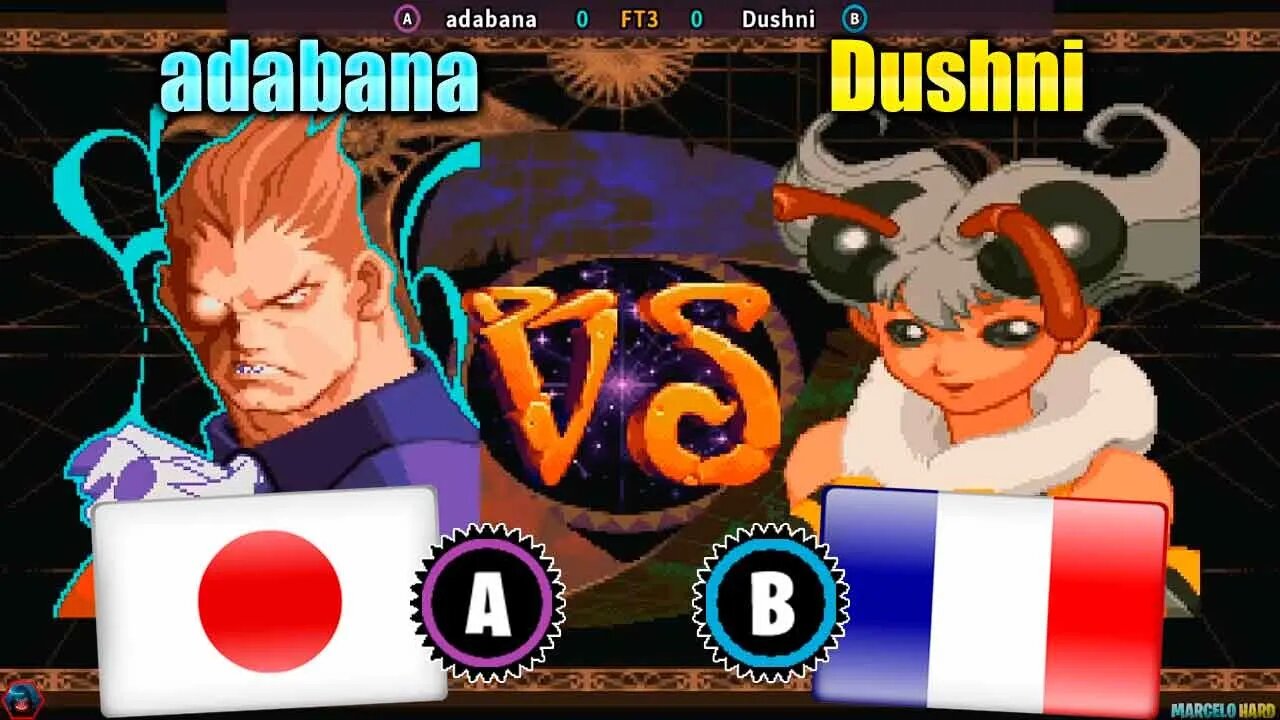 Vampire Savior: The Lord of Vampire (adabana Vs. Dushni) [Japan Vs. France]