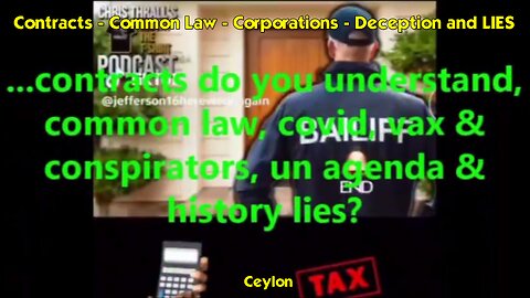 Contracts - Common Law - Corporations - Deception and LIES - Ceylon