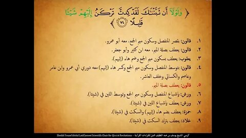 116 ‏‏الربع المائة وستة عشر ولقد كرمنا بني آدم