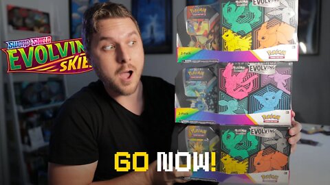 *IN STORES* Evolving Skies ETB reprint is here! (Hunt & Opening)