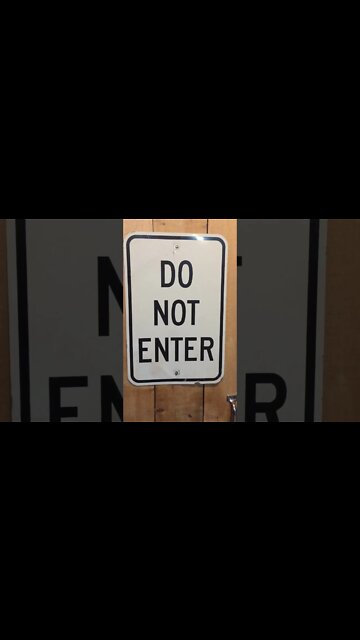 Do Not Enter (old sign) - #Shorts