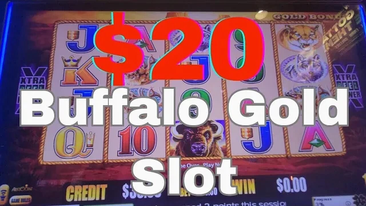 Playing $20 on Buffalo Gold Slot at Wildfire Casino - Henderson, NV