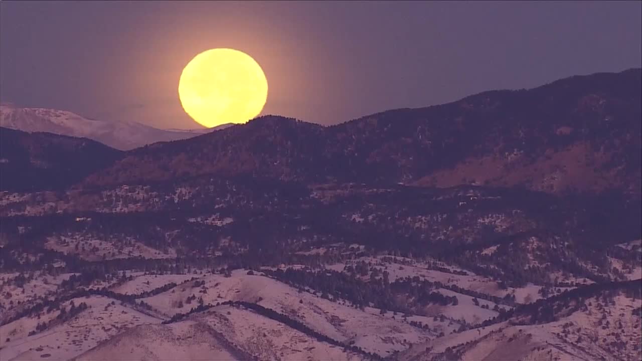 Moon setting on morning of Nov. 12