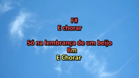 Lembrança de Um Beijo Fagner karaoke playback