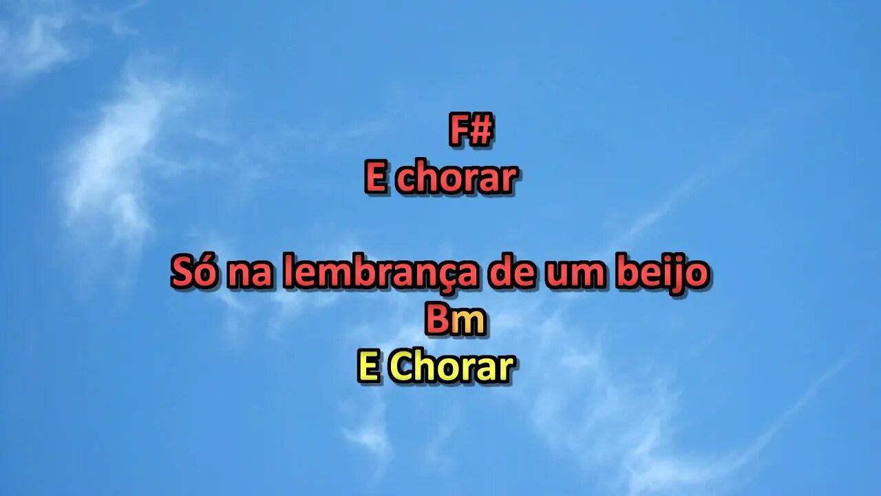 Lembrança de Um Beijo Fagner karaoke playback