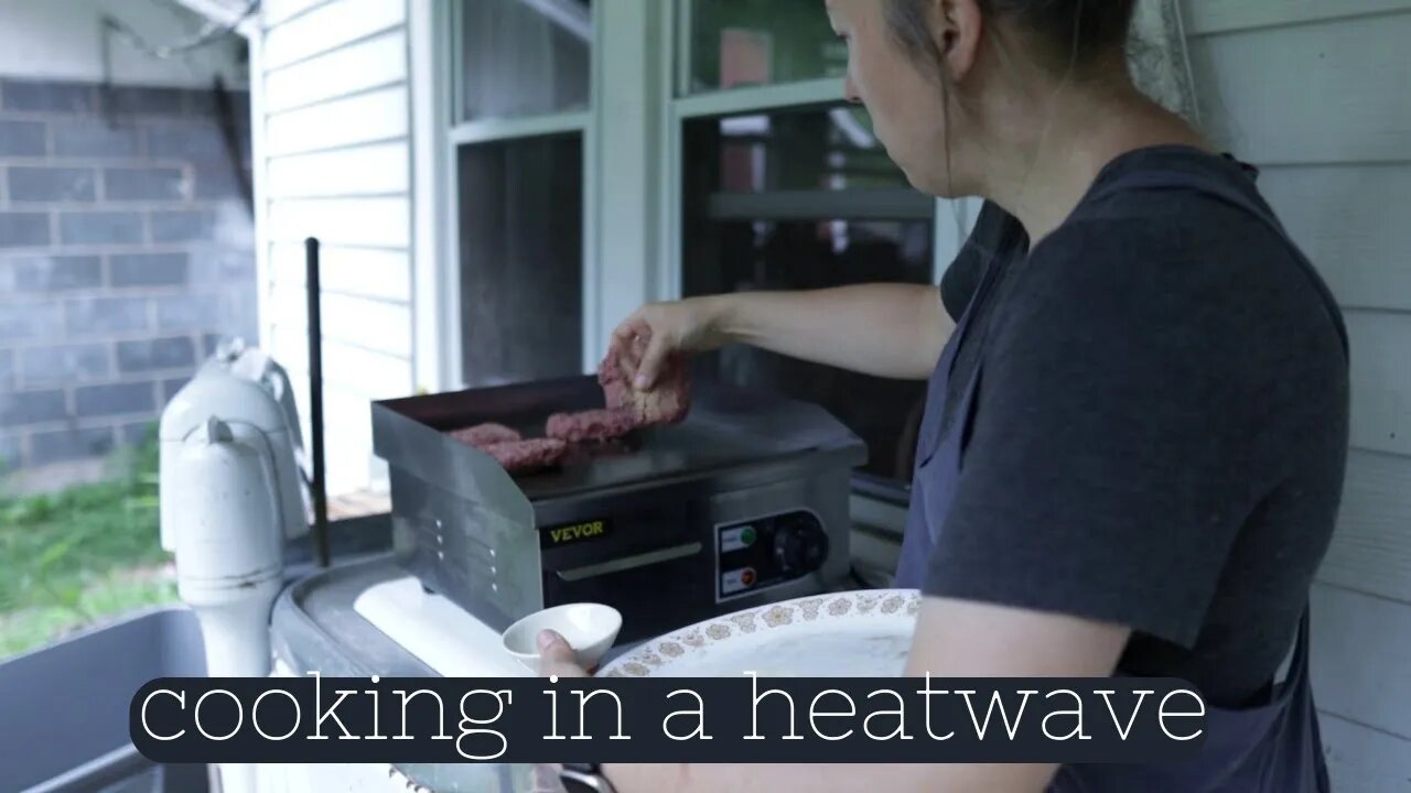 Cooking in a HEATWAVE | Using my new Vevor Griddle! #vevor #vevor griddle