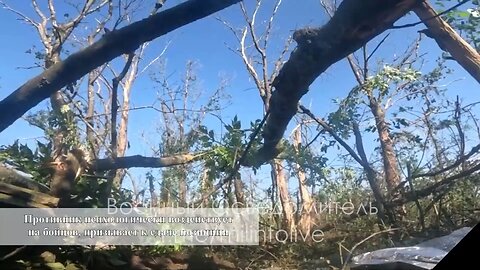 POV of Russian forces defending a trench near Lyman, a Ukrainian assault was repulsed