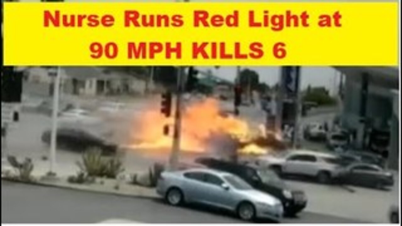 Woman Nurse Runs Red-light At 90 MPH - Killing 6 People - She 13 Prior Accidents Some With Injuries