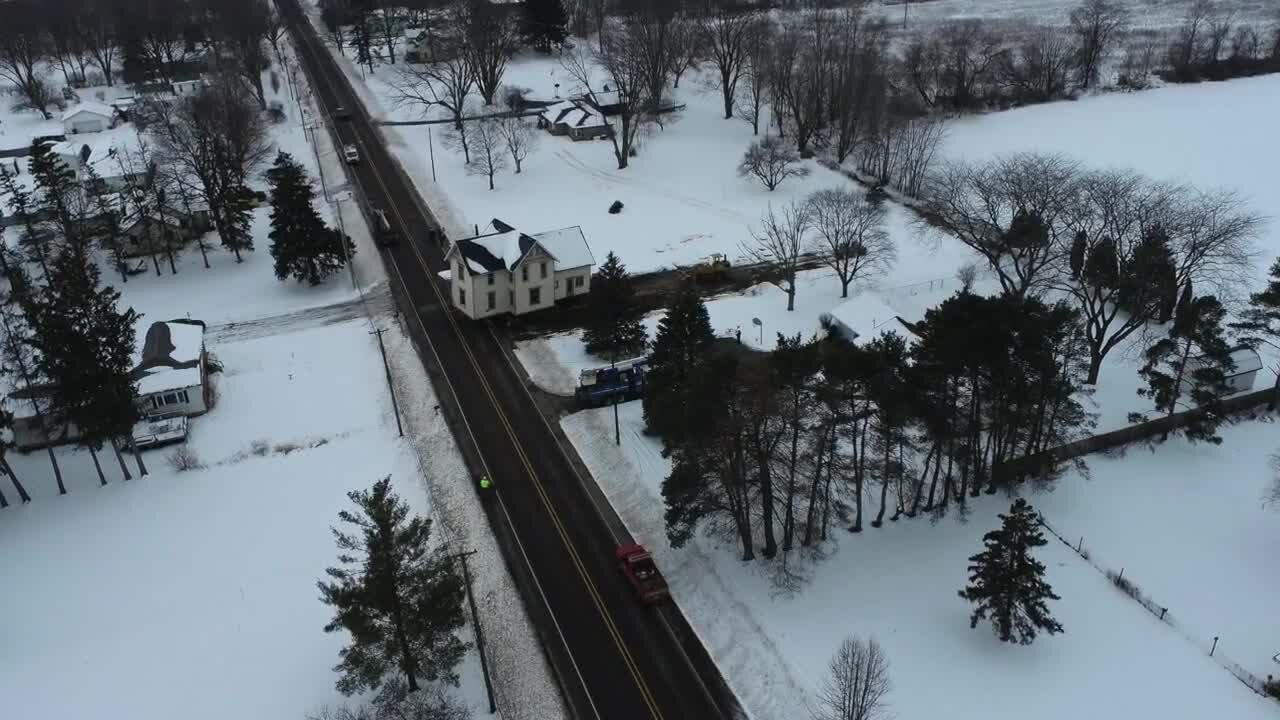 The village of Elsie sold a historic house for $1. The new owners moved it to a different lot.