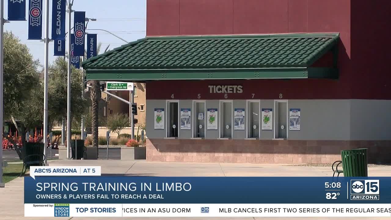 Fans, vendors react with spring training lockout