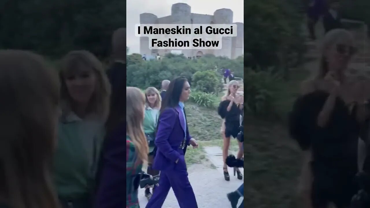 I Maneskin al Gucci Fashion Show