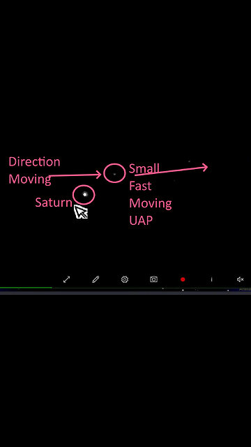 Fast moving object passed Saturn seems to fast for Satellite or small plane - see full Skywatch show