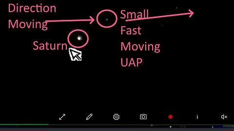 Fast moving object passed Saturn seems to fast for Satellite or small plane - see full Skywatch show