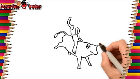 Cawboy Domando Um Touro No Rodeio | Cowboy Taming A Bull At Rodeo | Desenhos Irados Nº 06 | 2021