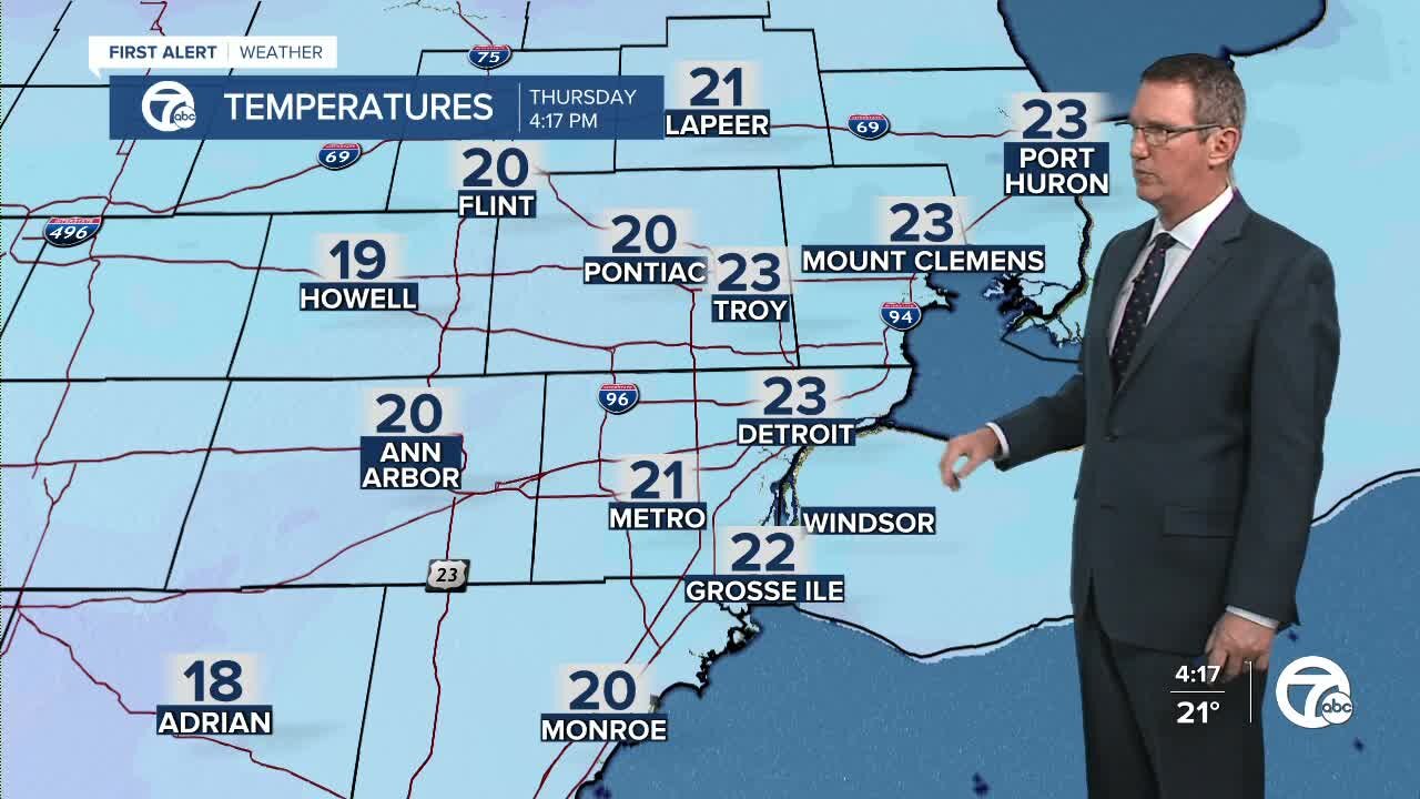 Wind chills below zero tonight