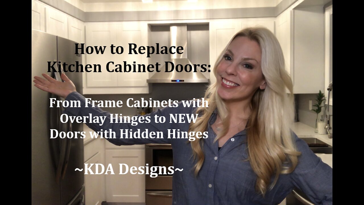 DIY How to Update Kitchen Cabinet Doors & Hinges on a Budget