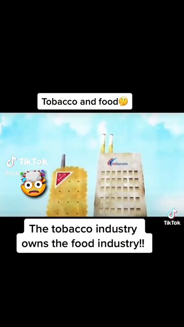 DID YOU KNOW THAT THE CIGARETTE COMPANIES BOUGHT THE FOOD COMPANIES 🤯I DIDNT 🙄
