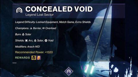 Destiny 2 Legend Lost Sector: Europa - Concealed Void 12-31-21