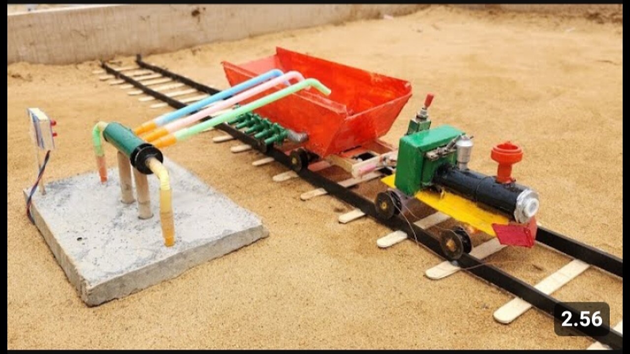 How to make diy train water pump | Science project