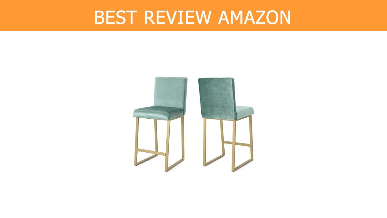 Modern Velvet Barstools Turquoise Brass Review