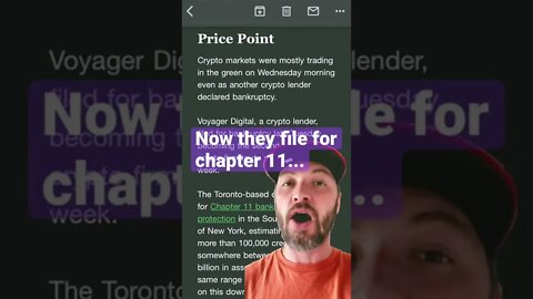 Another crypto exchange Voyager DONE! 🥹