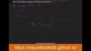 Algebraic Equation Word Problems | Problem 4