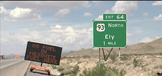 Power restored after outage limited fuel availability on I-15 north of Las Vegas valley