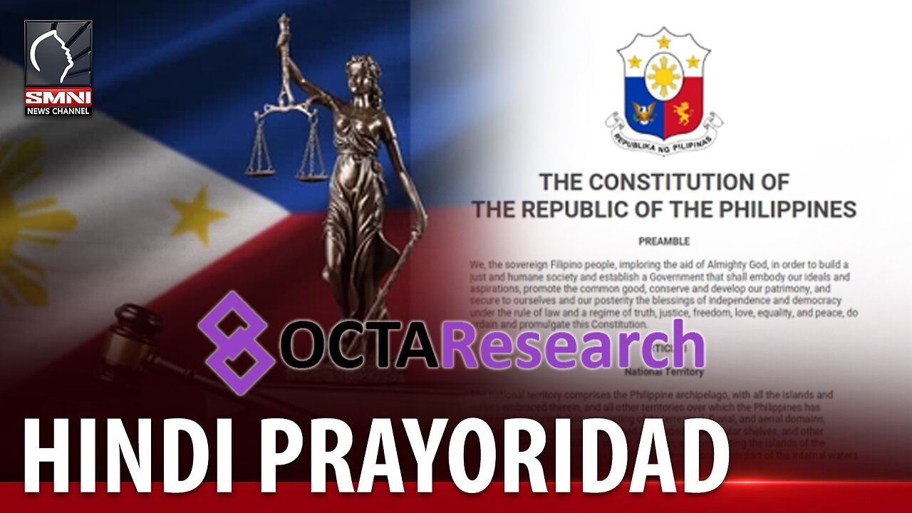 Charter Change, hindi prayoridad ng mga Pinoy −OCTA Survey